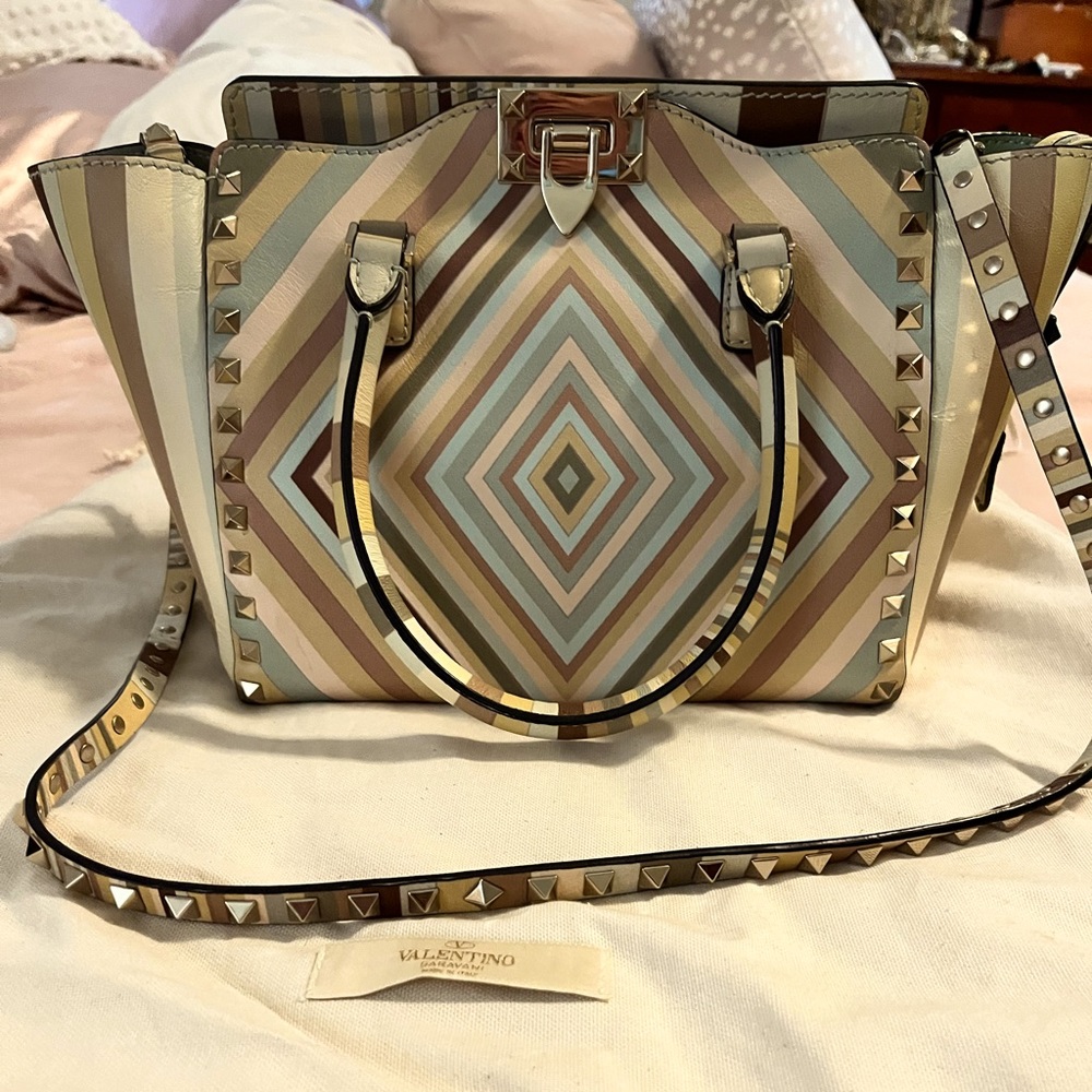 Authentic Valentino Rockstud Native Couture handbag